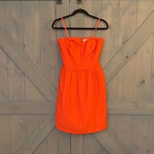 LOFT Strapless Red Dress